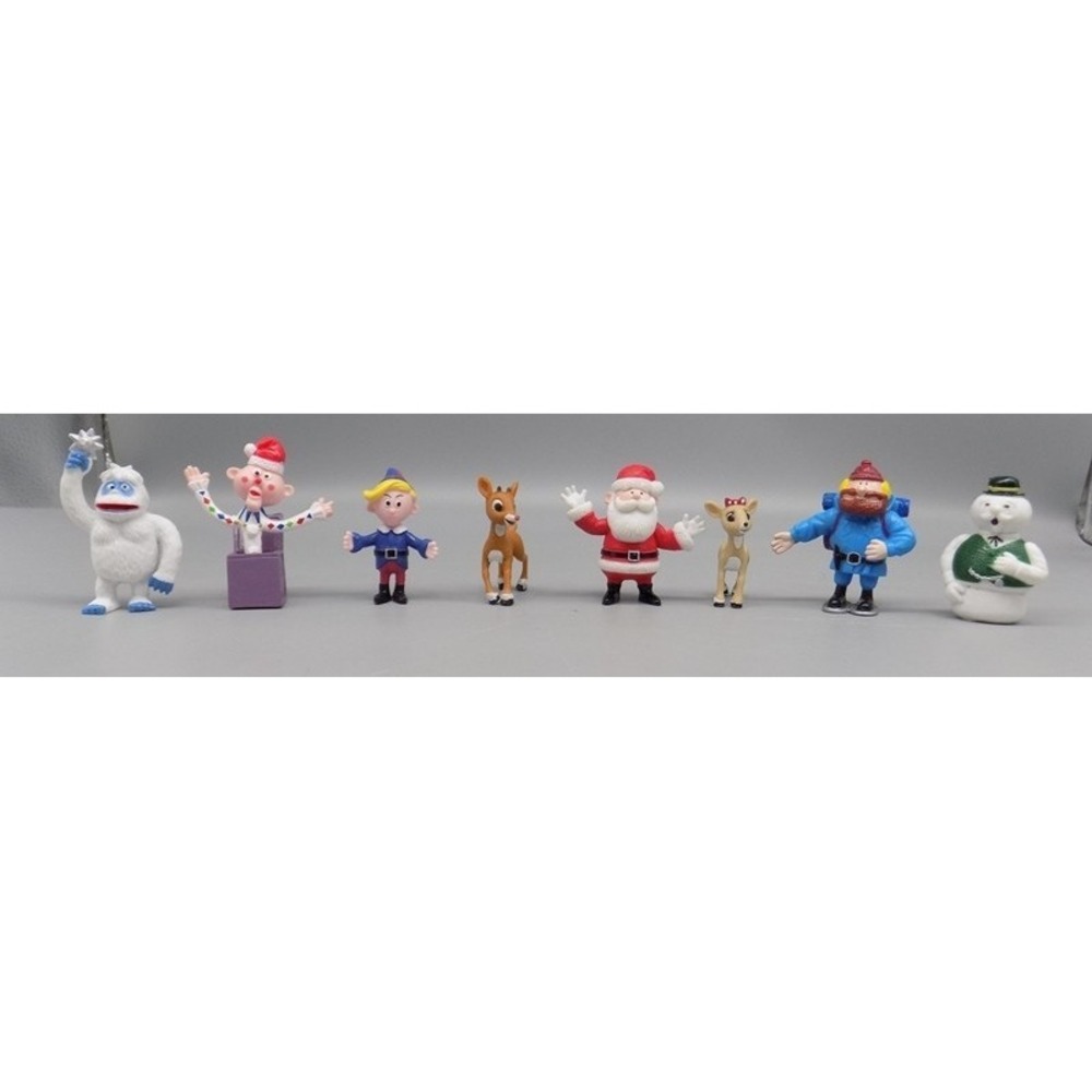 8 Rudolph The Red Nosed Reindeer PVC Figures Licensed Beverly Hills Teddy Bear